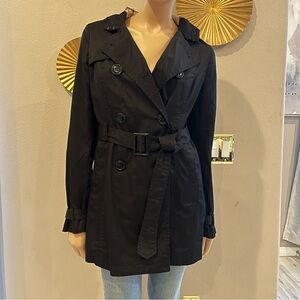 Women's Black Trench Coat